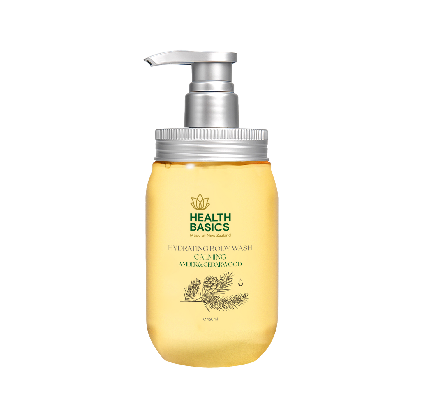 Calming Amber & Cedarwood Hydrating Body Wash 450ml
