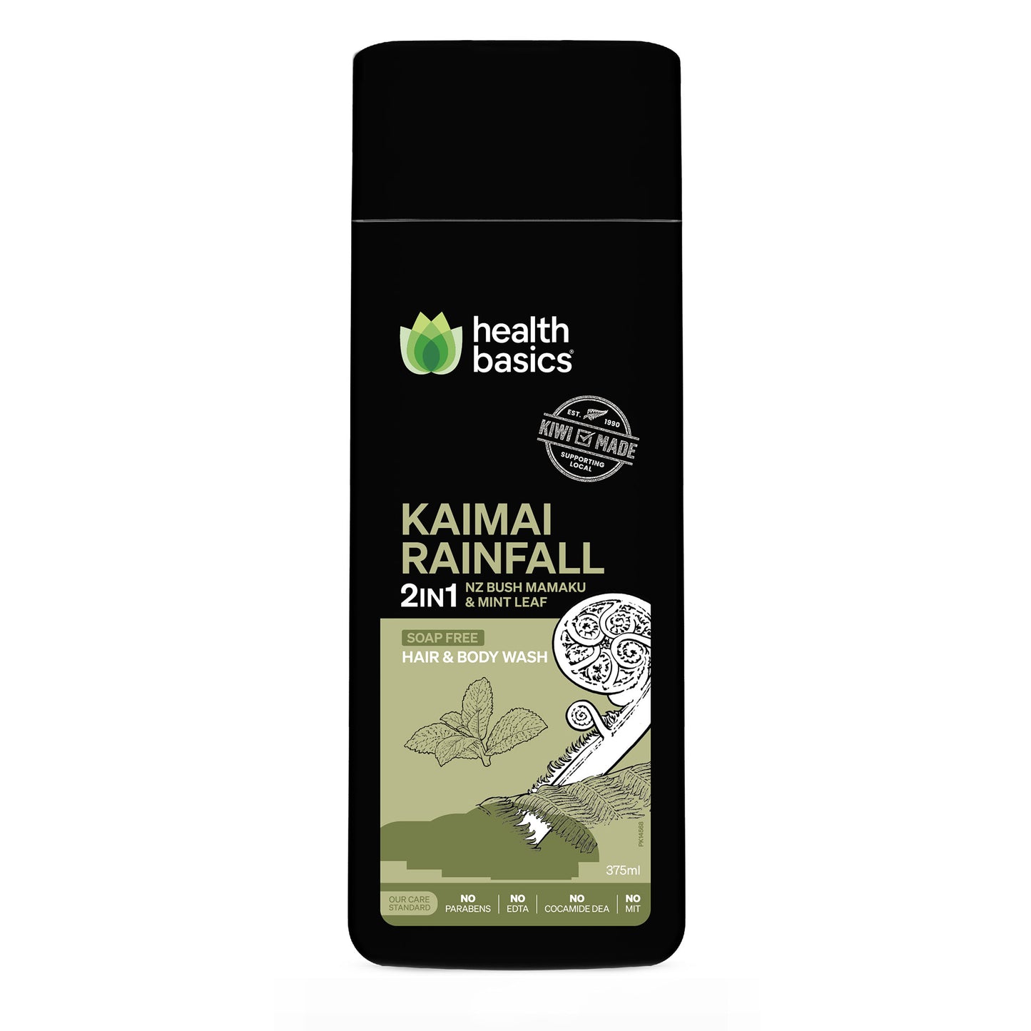 Kaimai Rainfall 2 in 1 Hair & Body Wash 375ml