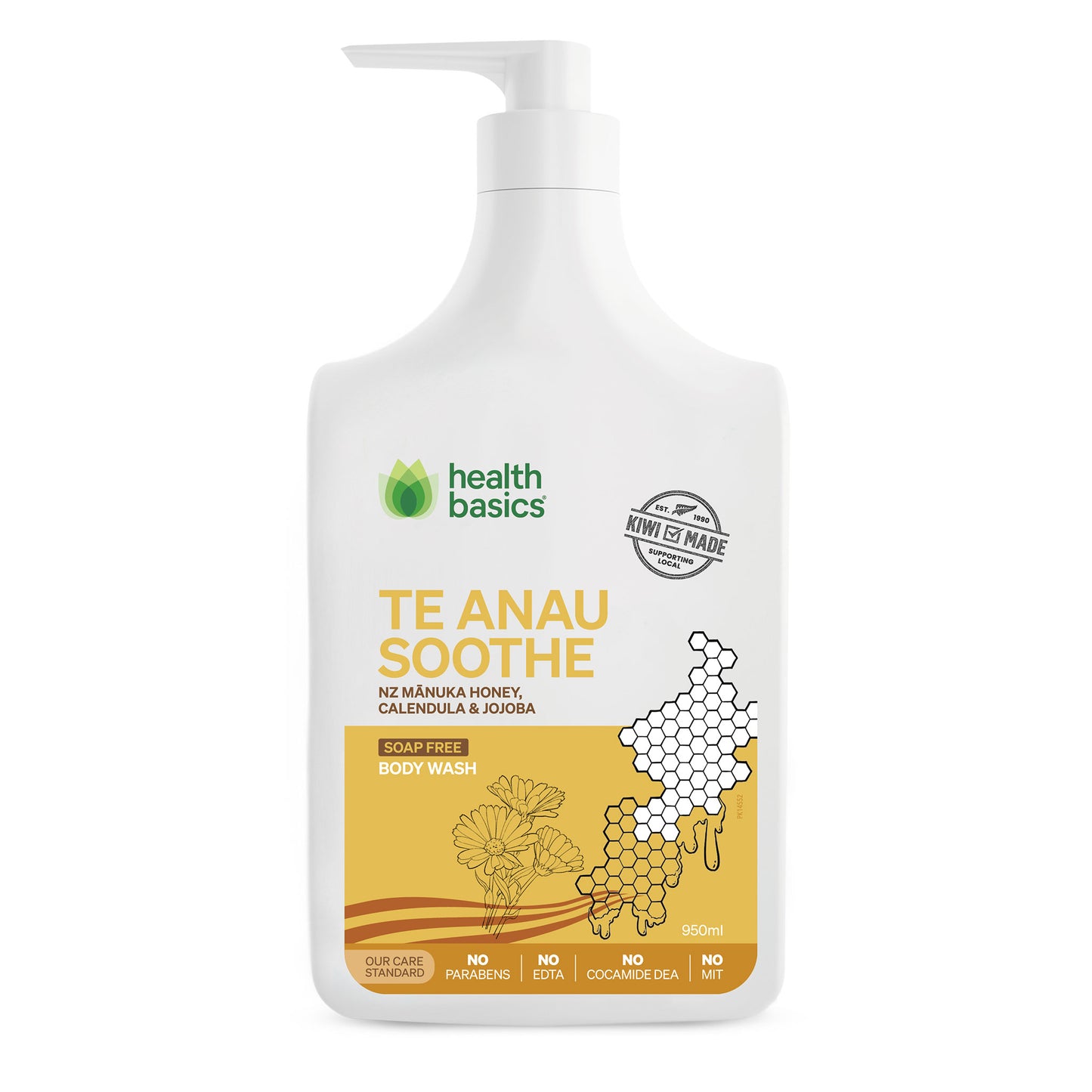 Te Anau Soothe Body Wash 950mL