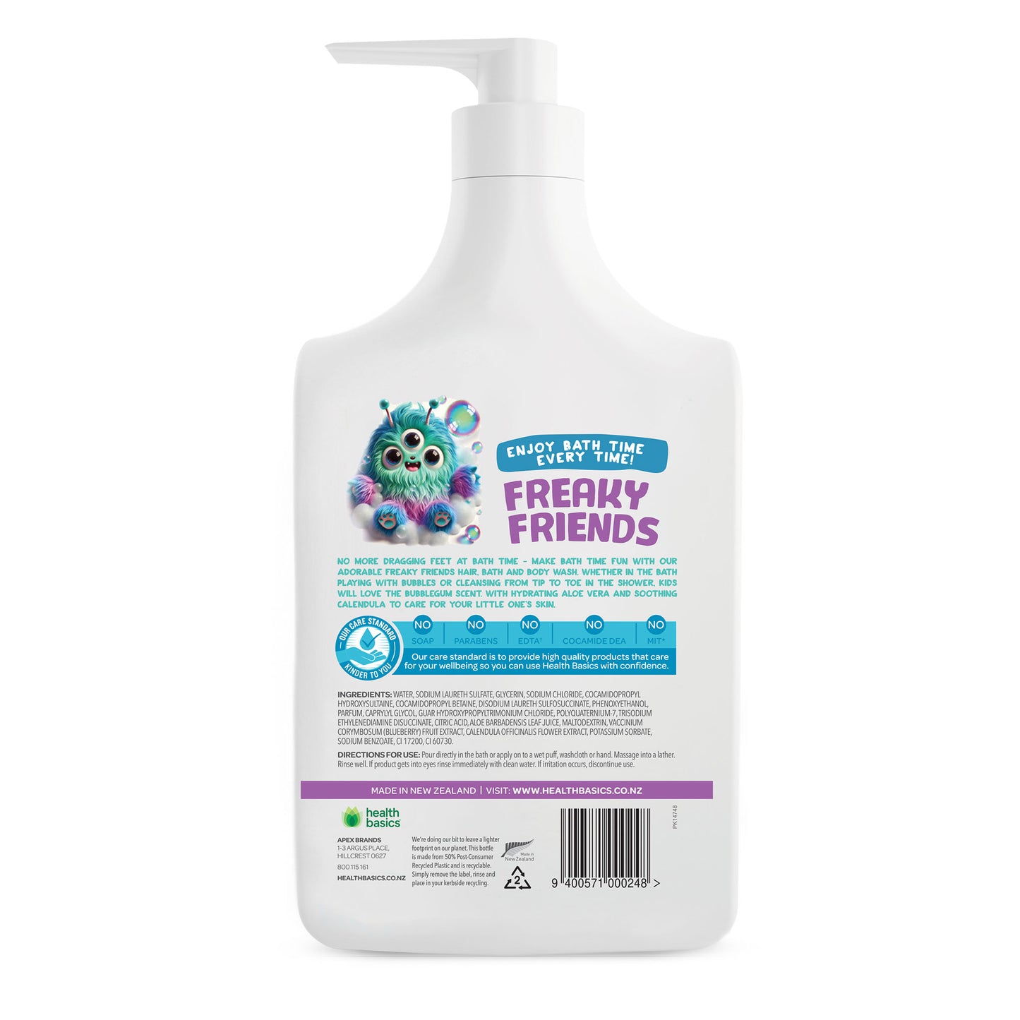 Health Basics Freaky Friends Bodywash