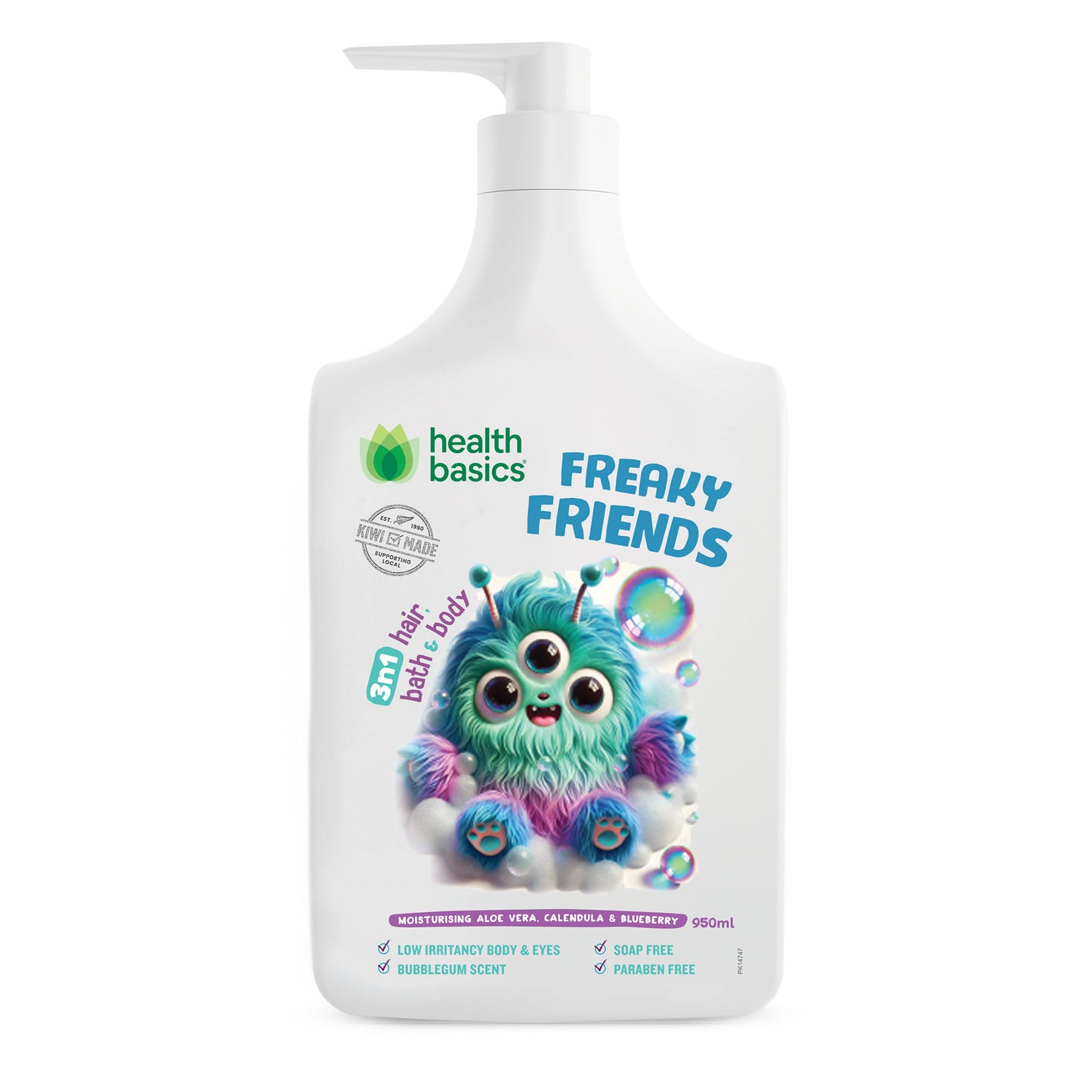 Health Basics Freaky Friends Bodywash